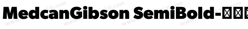 MedcanGibson SemiBold字体转换